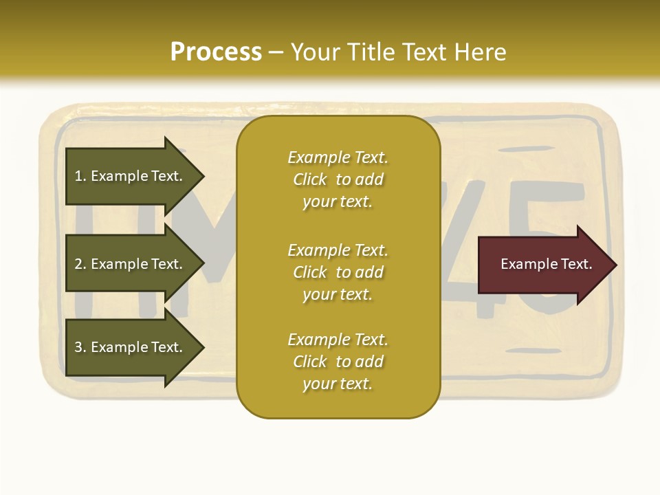 Plates Concept Number PowerPoint Template