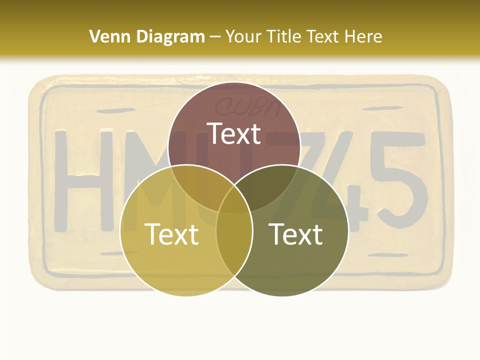 Plates Concept Number PowerPoint Template
