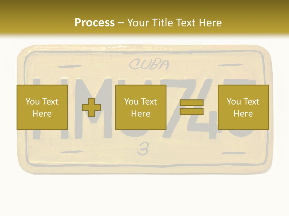 Plates Concept Number PowerPoint Template