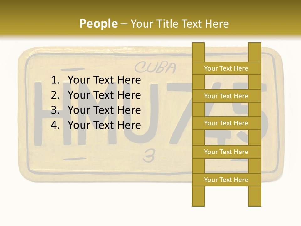 Plates Concept Number PowerPoint Template