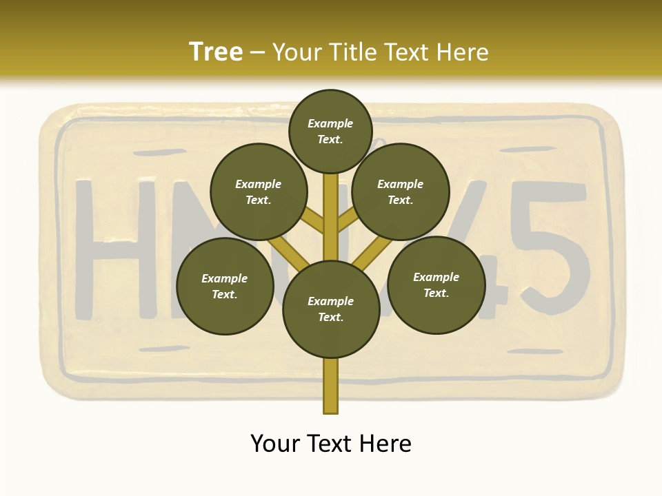 Plates Concept Number PowerPoint Template