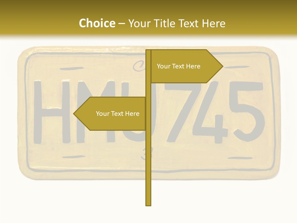 Plates Concept Number PowerPoint Template