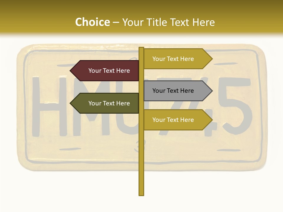 Plates Concept Number PowerPoint Template