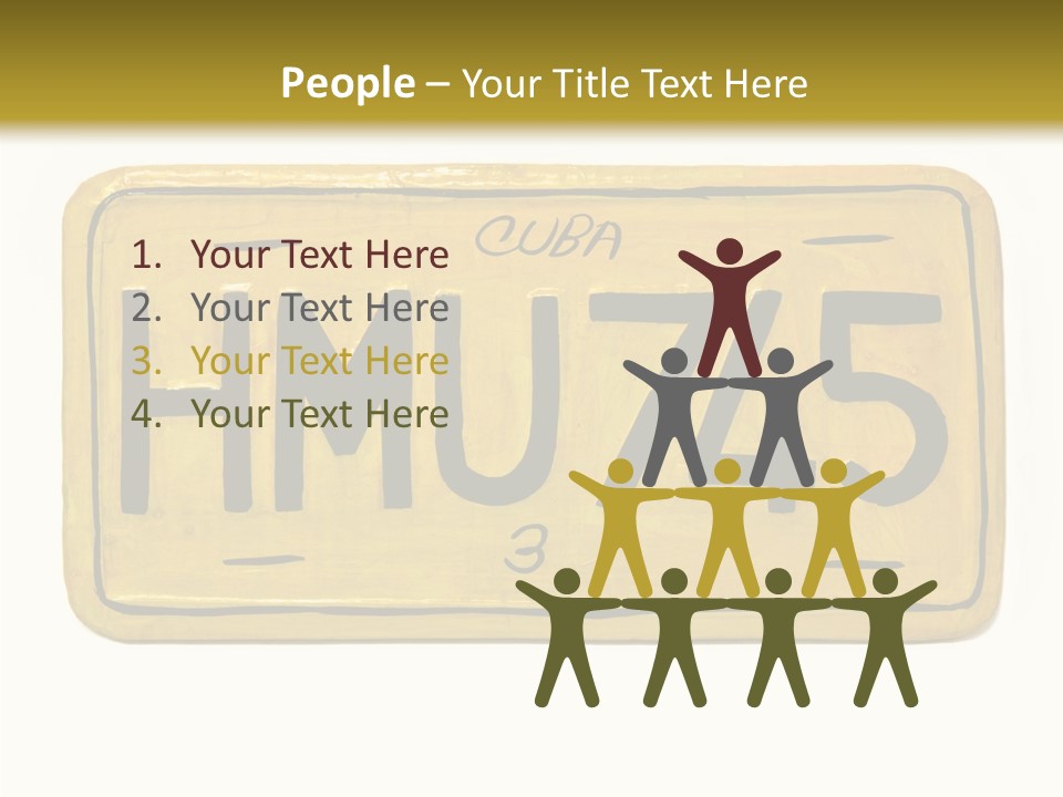 Plates Concept Number PowerPoint Template