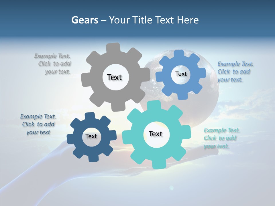 Arm Hold Wealth PowerPoint Template