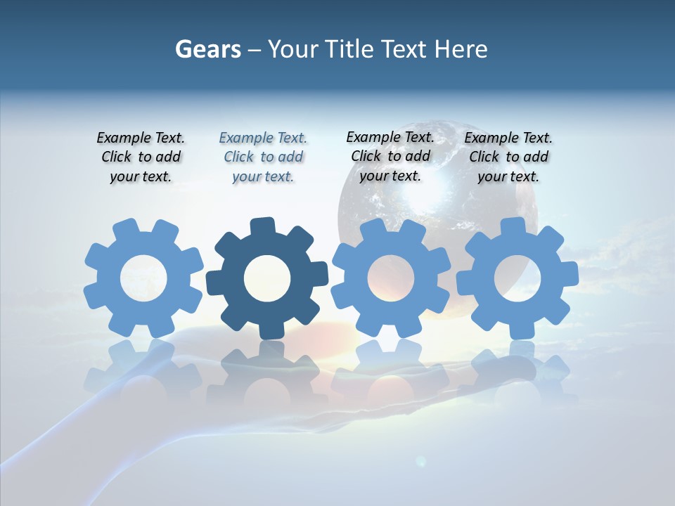 Arm Hold Wealth PowerPoint Template