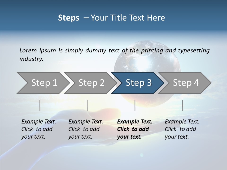 Arm Hold Wealth PowerPoint Template