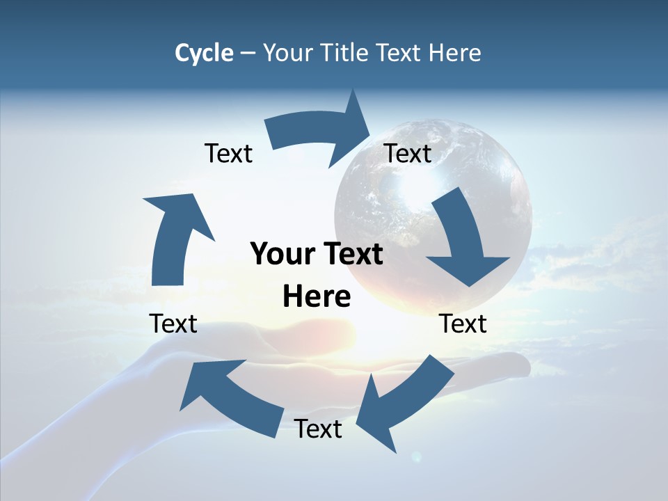 Arm Hold Wealth PowerPoint Template