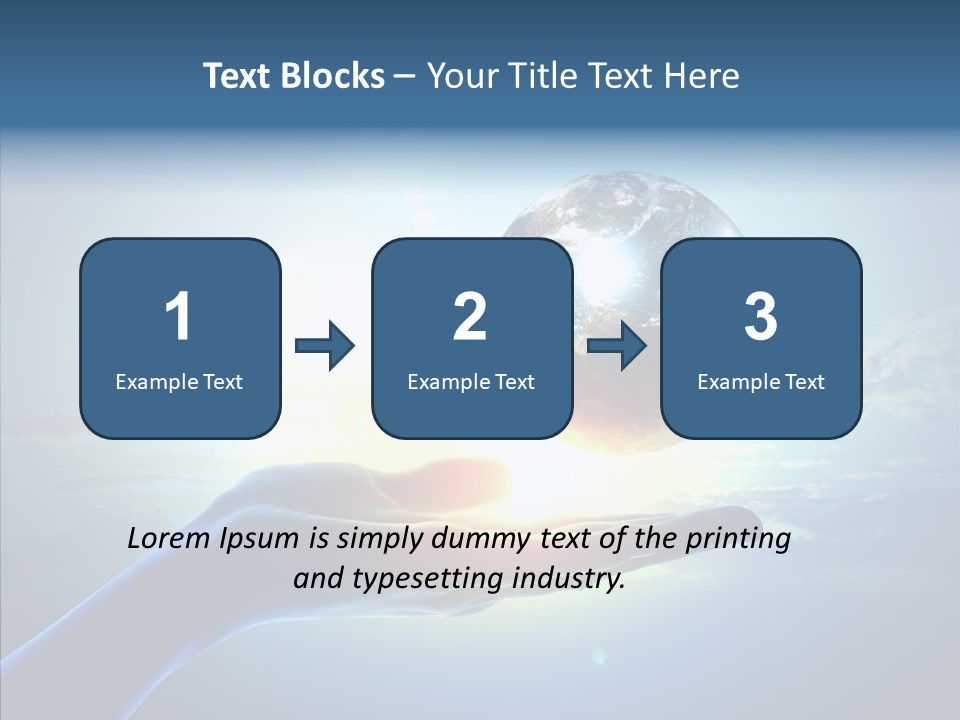 Arm Hold Wealth PowerPoint Template