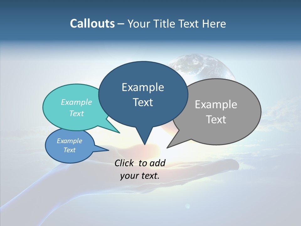 Arm Hold Wealth PowerPoint Template