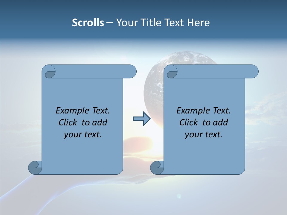 Arm Hold Wealth PowerPoint Template