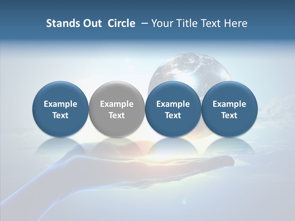 Arm Hold Wealth PowerPoint Template