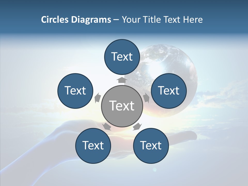 Arm Hold Wealth PowerPoint Template