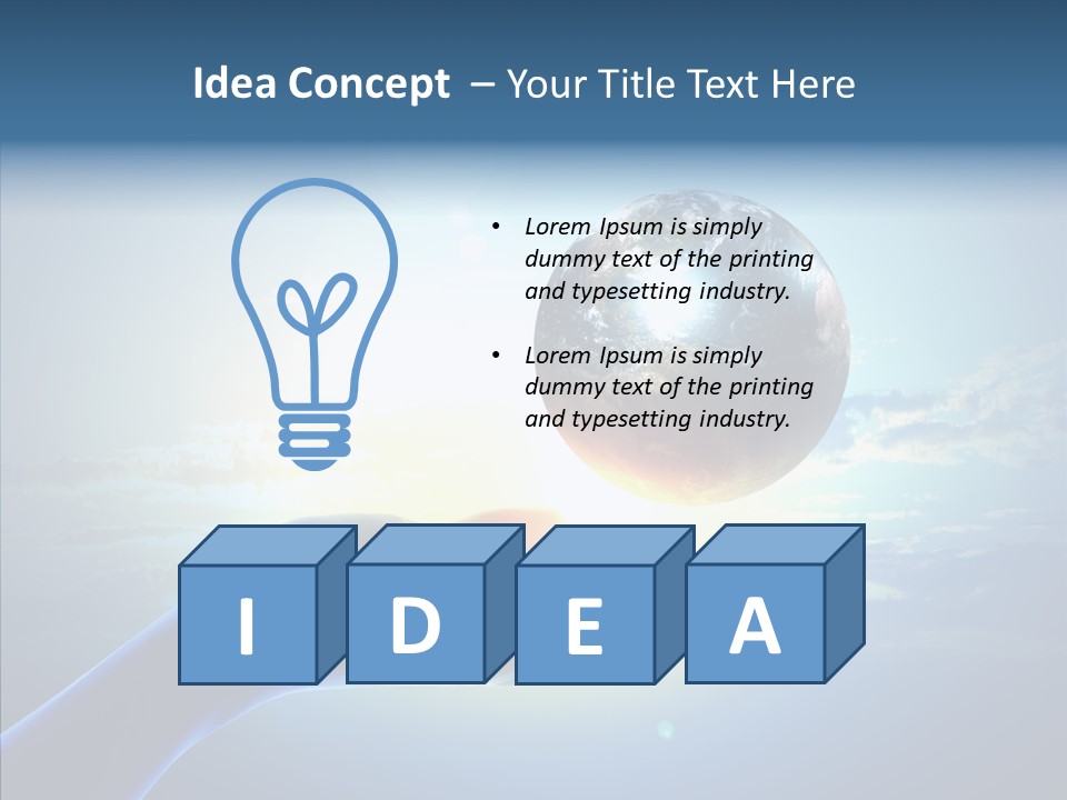 Arm Hold Wealth PowerPoint Template