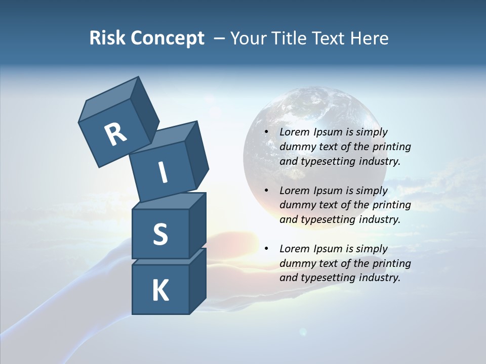 Arm Hold Wealth PowerPoint Template