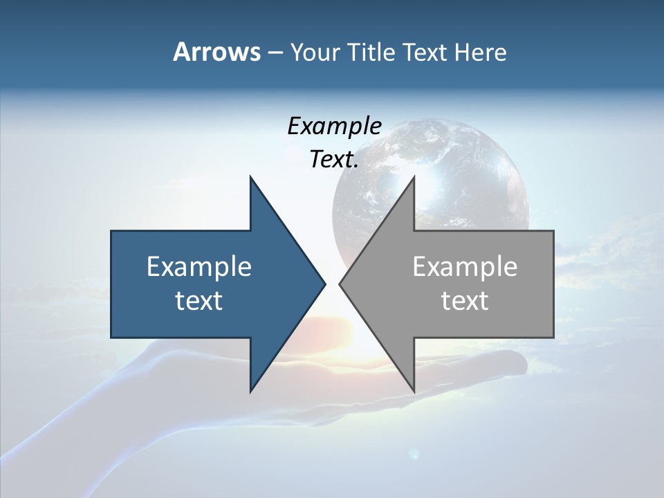 Arm Hold Wealth PowerPoint Template