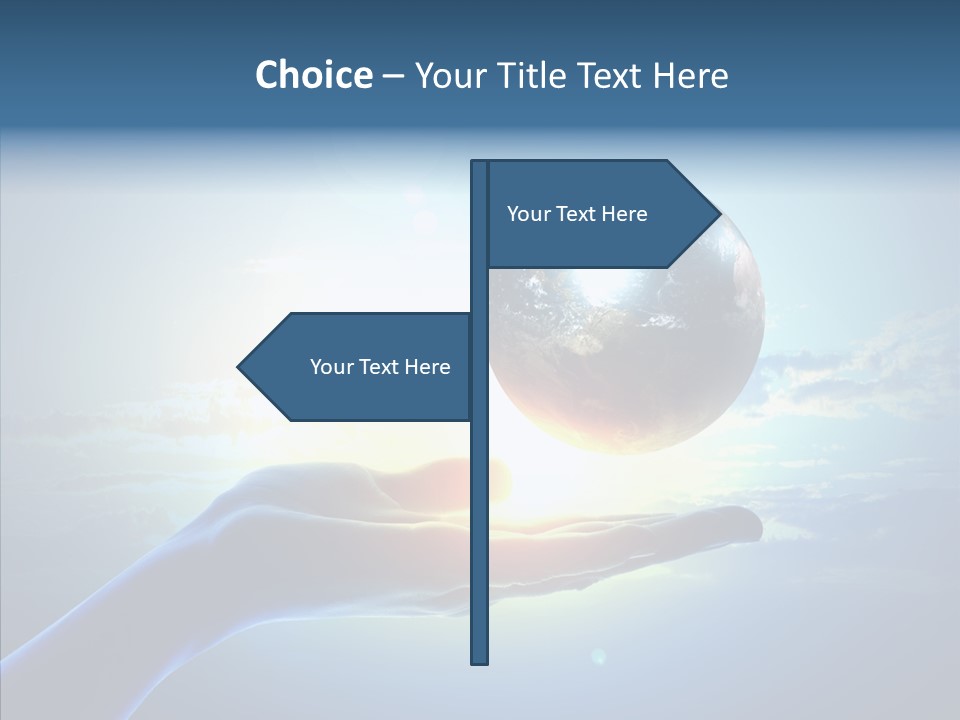 Arm Hold Wealth PowerPoint Template