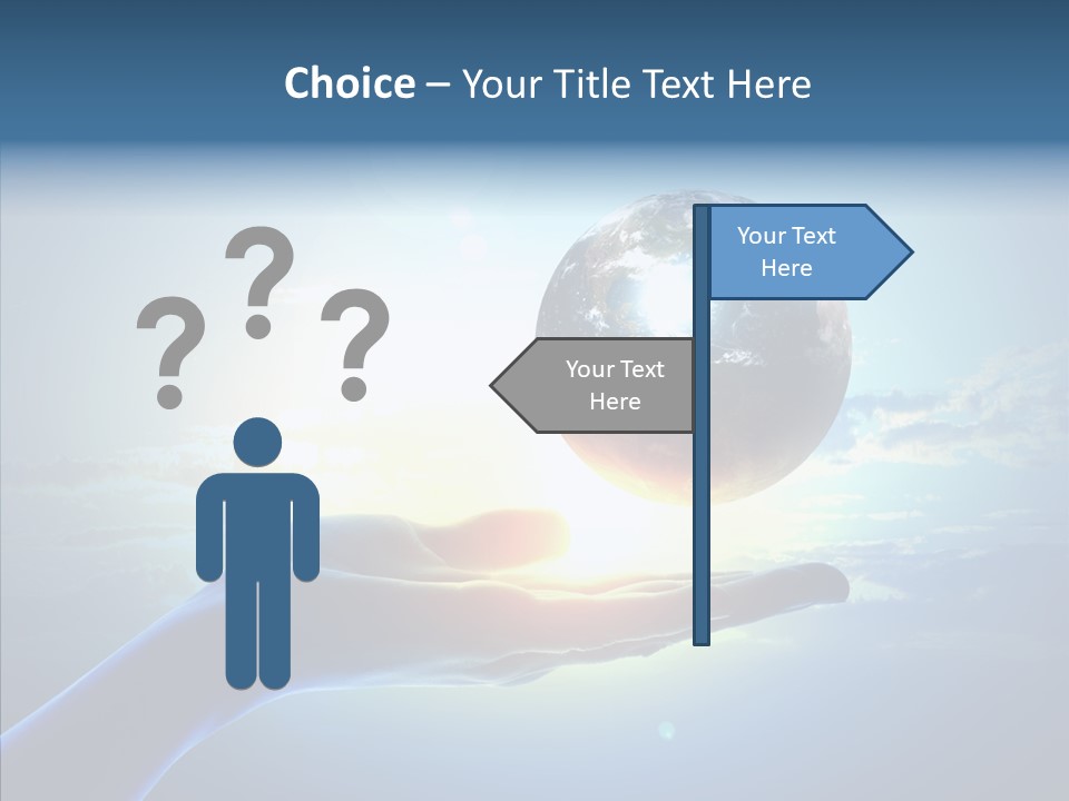 Arm Hold Wealth PowerPoint Template