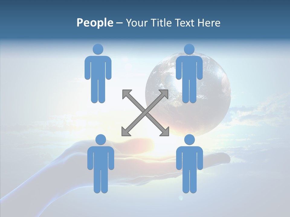 Arm Hold Wealth PowerPoint Template