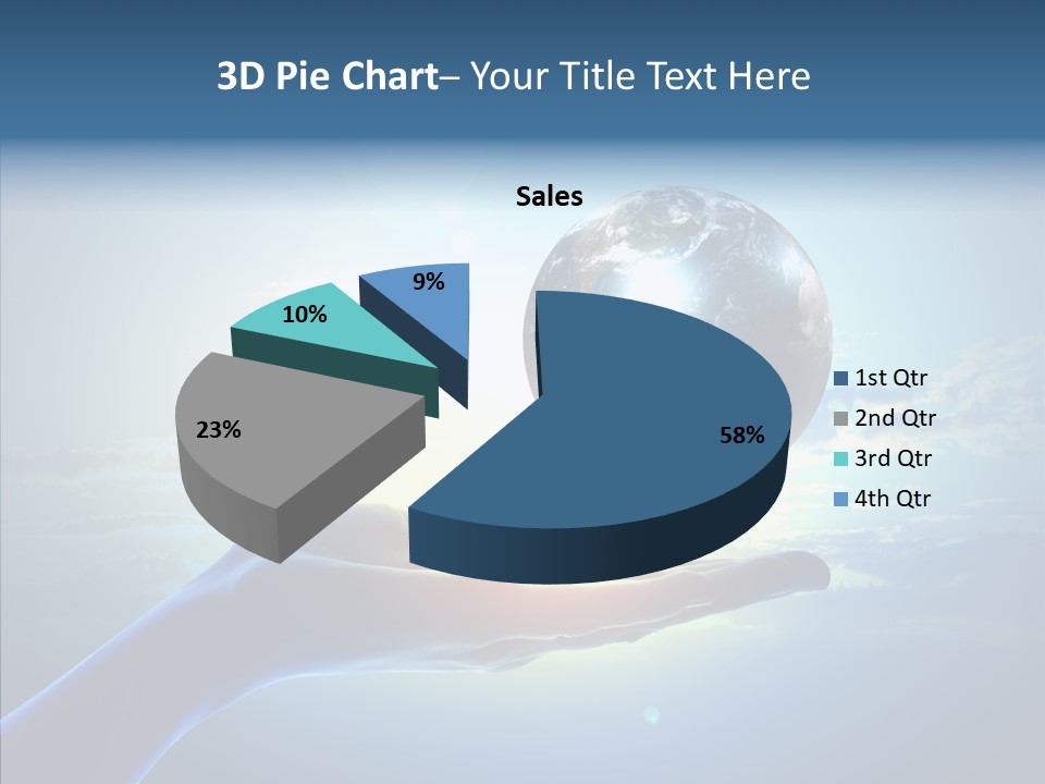 Arm Hold Wealth PowerPoint Template