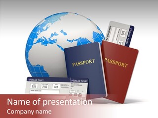 Business Identity Horizontal PowerPoint Template