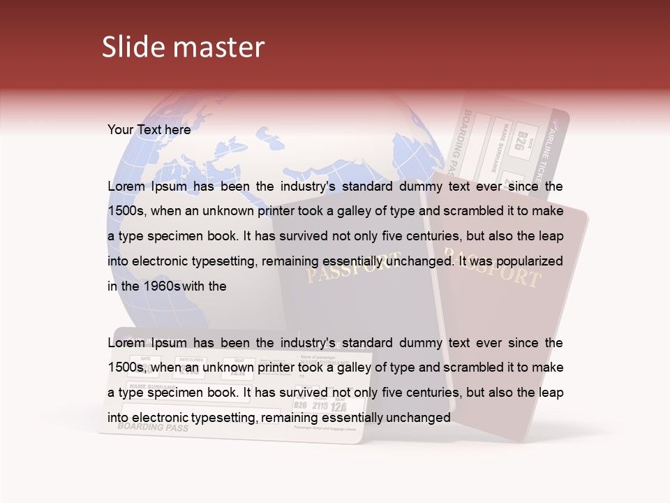 Business Identity Horizontal PowerPoint Template