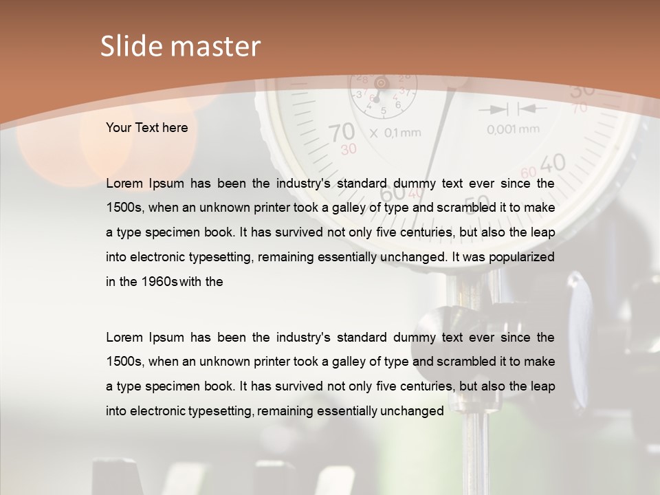 Grinding Factory Machine PowerPoint Template