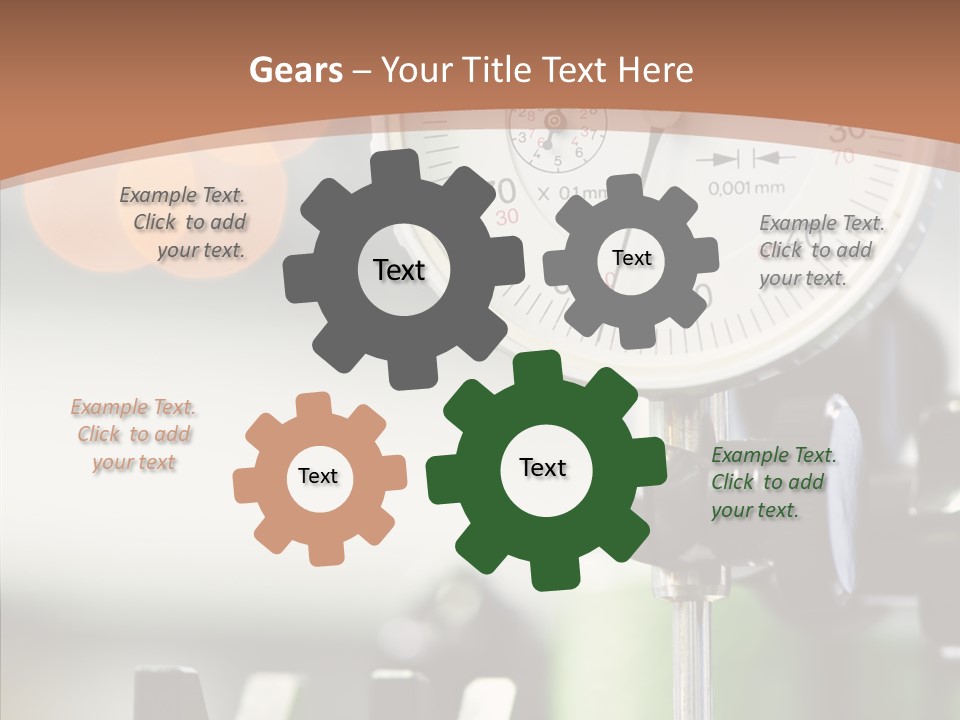 Grinding Factory Machine PowerPoint Template