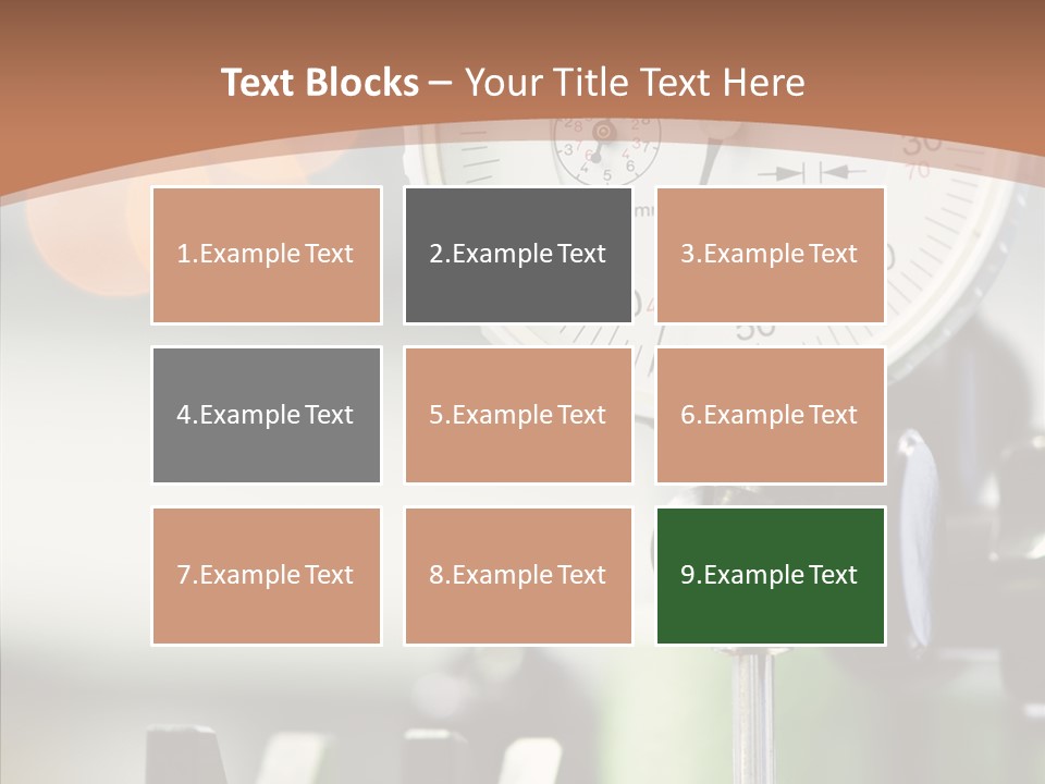 Grinding Factory Machine PowerPoint Template