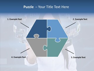Connection Pushing Map PowerPoint Template