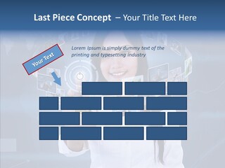 Connection Pushing Map PowerPoint Template
