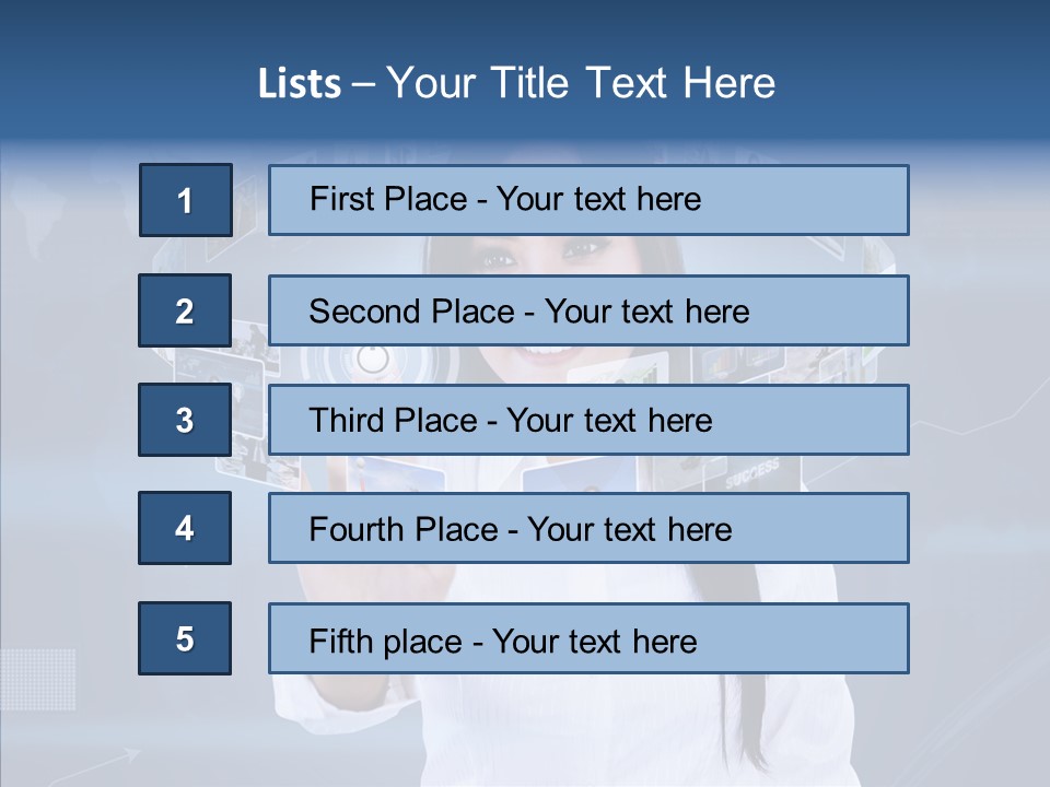 Connection Pushing Map PowerPoint Template