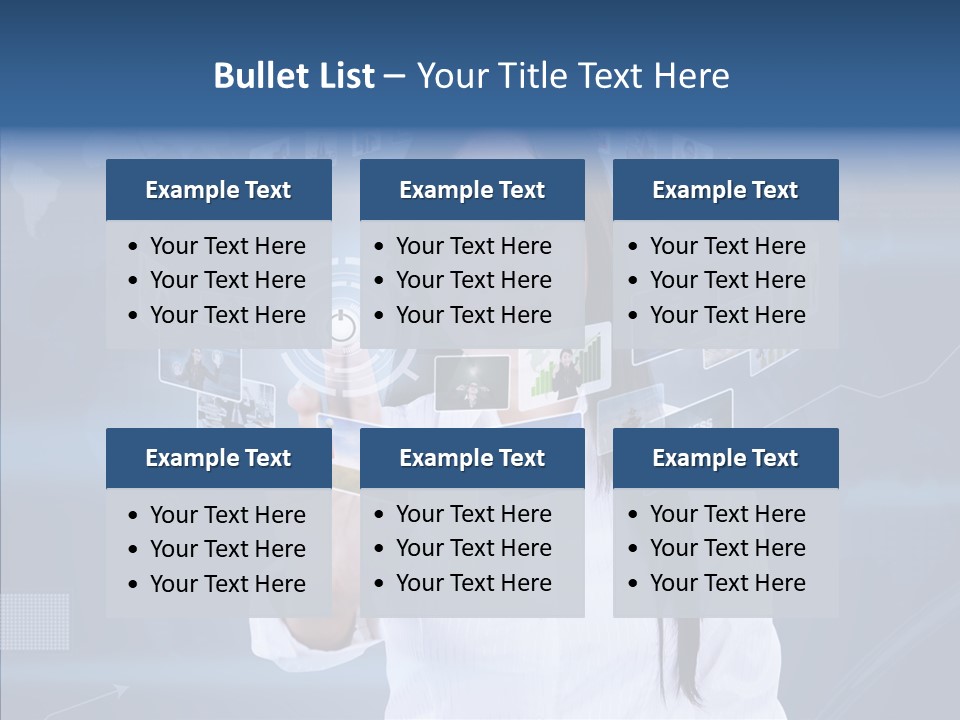 Connection Pushing Map PowerPoint Template