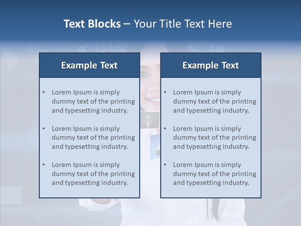 Connection Pushing Map PowerPoint Template