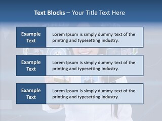 Connection Pushing Map PowerPoint Template