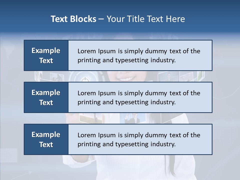 Connection Pushing Map PowerPoint Template