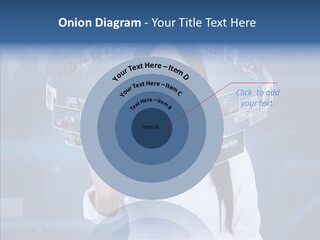 Connection Pushing Map PowerPoint Template
