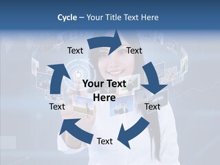 Connection Pushing Map PowerPoint Template