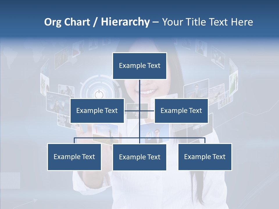 Connection Pushing Map PowerPoint Template