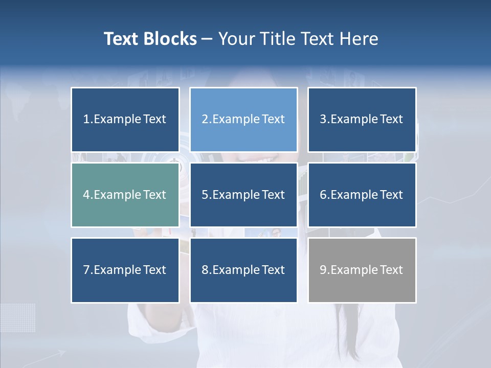 Connection Pushing Map PowerPoint Template