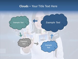 Connection Pushing Map PowerPoint Template