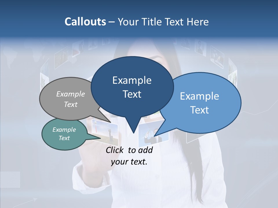 Connection Pushing Map PowerPoint Template