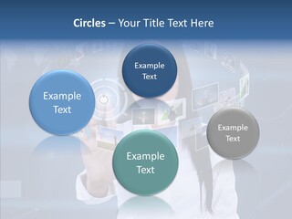Connection Pushing Map PowerPoint Template