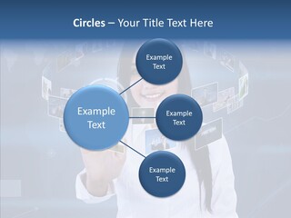 Connection Pushing Map PowerPoint Template