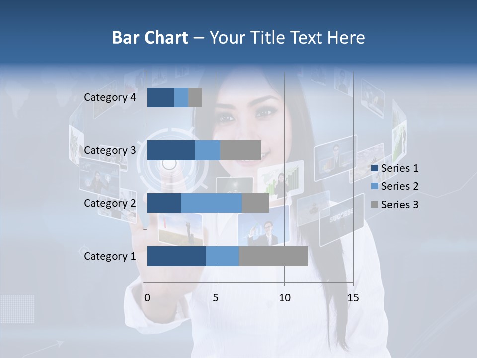 Connection Pushing Map PowerPoint Template