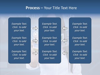 Connection Pushing Map PowerPoint Template