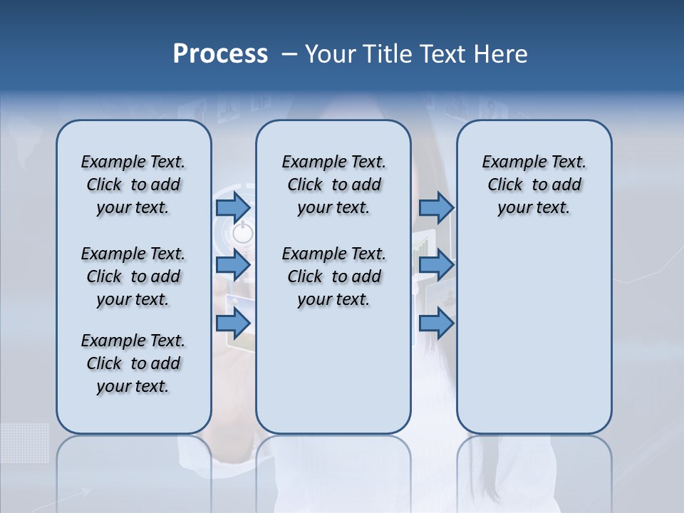 Connection Pushing Map PowerPoint Template