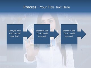 Connection Pushing Map PowerPoint Template