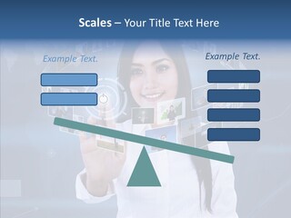 Connection Pushing Map PowerPoint Template
