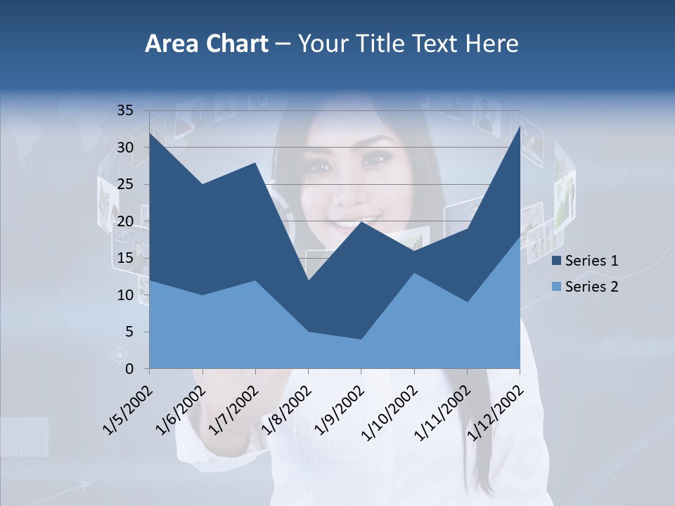 Connection Pushing Map PowerPoint Template
